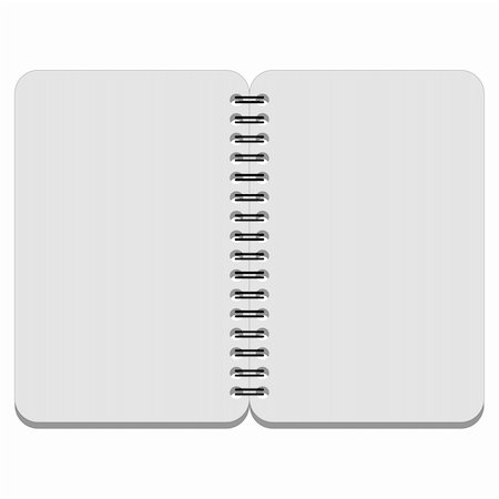 simsearch:400-04552970,k - Illustration of blank sheets of paper on a white background. Stock Photo - Budget Royalty-Free & Subscription, Code: 400-06086579