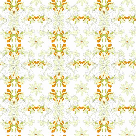 pattern paeonia - Stylized seamless wallpaper Stock Photo - Budget Royalty-Free & Subscription, Code: 400-06087131