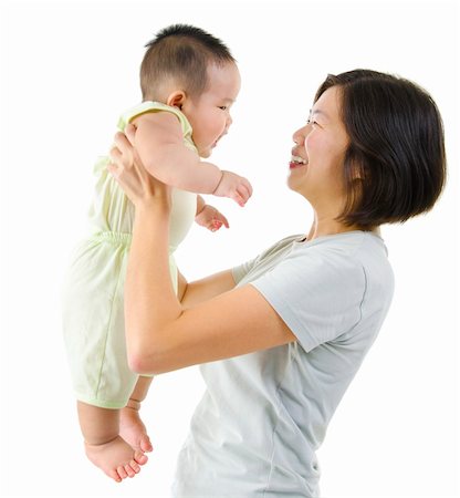 simsearch:400-07171482,k - Asian mother playing with her baby boy Stock Photo - Budget Royalty-Free & Subscription, Code: 400-06087229