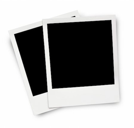 dirty photo frame - Two blank old photo frames isolated on white background Stock Photo - Budget Royalty-Free & Subscription, Code: 400-06088014