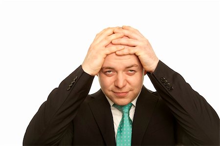 simsearch:400-04918265,k - business man with headache Stock Photo - Budget Royalty-Free & Subscription, Code: 400-06080048