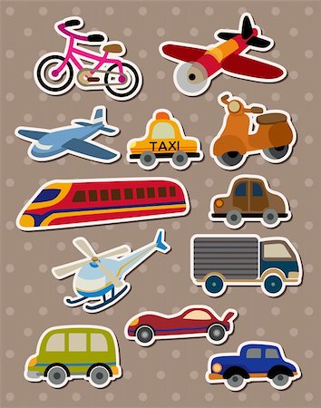 simsearch:400-03968548,k - Transport stickers Stock Photo - Budget Royalty-Free & Subscription, Code: 400-06080778
