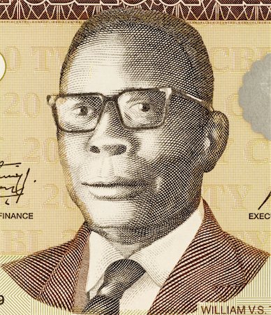 William Tubman (1895-1971) on 20 Dollars 2009 Banknote from Liberia. 19th President of Liberia during 1944-1971. Stock Photo - Budget Royalty-Free & Subscription, Code: 400-06080814