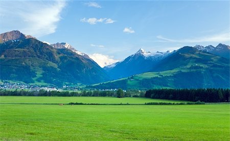 simsearch:400-05135647,k - Alps mountains tranquil country summer view (Austria). Stock Photo - Budget Royalty-Free & Subscription, Code: 400-06081367