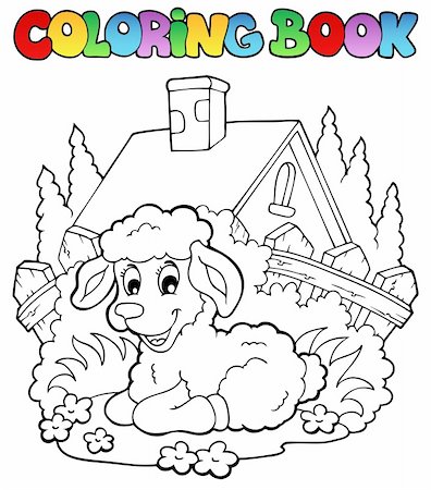 Coloring book spring theme 1 - vector illustration. Foto de stock - Super Valor sin royalties y Suscripción, Código: 400-06081432