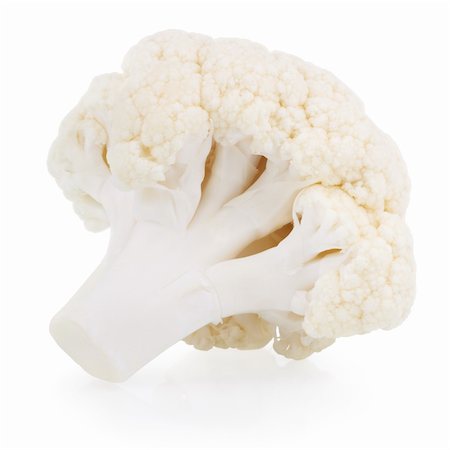 simsearch:400-05370250,k - Fresh cauliflower cabbage vegetable on white background Stock Photo - Budget Royalty-Free & Subscription, Code: 400-06081542