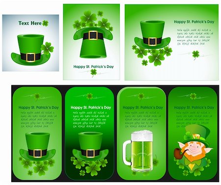 Creative Design Art of Patrick's Day Banner Templates Stock Photo - Budget Royalty-Free & Subscription, Code: 400-06081712