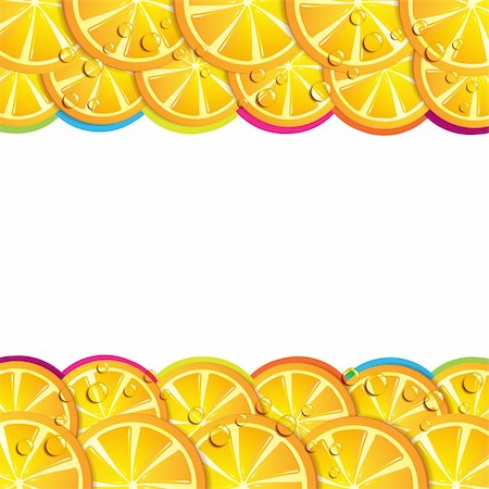 simsearch:400-06082374,k - Background with orange slices Stock Photo - Budget Royalty-Free & Subscription, Code: 400-06082369