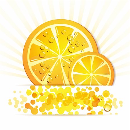 simsearch:400-06082374,k - Slice of orange with drops Stock Photo - Budget Royalty-Free & Subscription, Code: 400-06082376