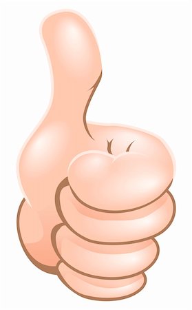 simsearch:400-04790442,k - An illustration of a cartoon hand giving a thumbs up Stock Photo - Budget Royalty-Free & Subscription, Code: 400-06082617