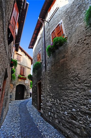 simsearch:400-06530910,k - Narrow Alley With Old Buildings In The Chianti Region Stock Photo - Budget Royalty-Free & Subscription, Code: 400-06083496
