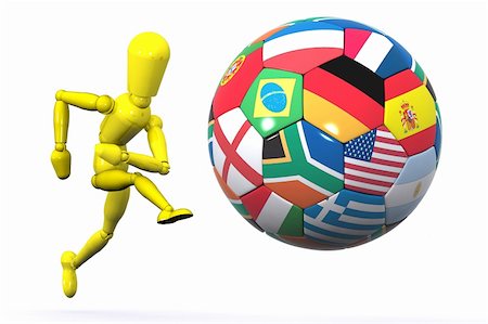 A Colourful 3d Rendered European Soccer Concept Illustration Stock Photo - Budget Royalty-Free & Subscription, Code: 400-06094004