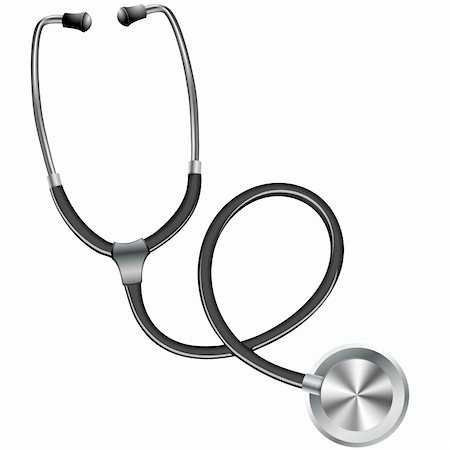 illustration of a stethoscope symbol for hospital and medical equipment Stock Photo - Budget Royalty-Free & Subscription, Code: 400-06095817