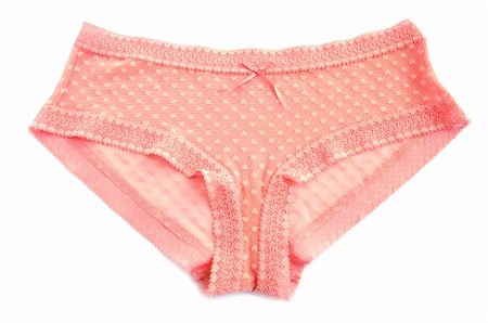 simsearch:400-04313375,k - Stylish panties isolated on white background. Photographie de stock - Aubaine LD & Abonnement, Code: 400-06096631