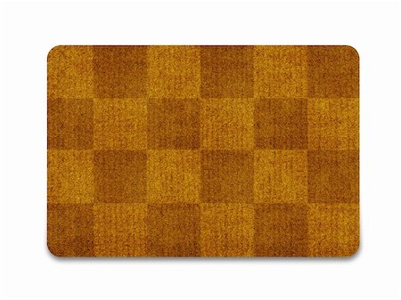 door welcome doormat - Brown welcome carpet, welcome doormat carpet isolated on white. Stock Photo - Budget Royalty-Free & Subscription, Code: 400-06096773
