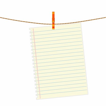 peg - Paper note at the rope with clothes pin. Also available as a Vector in Adobe illustrator EPS format, compressed in a zip file. The vector version be scaled to any size without loss of quality. Stock Photo - Budget Royalty-Free & Subscription, Code: 400-06099285