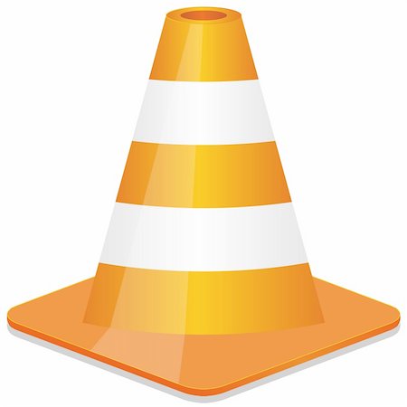 orange traffic cone. Also available as a Vector in Adobe illustrator EPS format, compressed in a zip file. The vector version be scaled to any size without loss of quality. Stock Photo - Budget Royalty-Free & Subscription, Code: 400-06099286