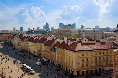 old downtown (Krakowskie Przedmiescie) of Warsaw, Poland Stock Photo - Budget Royalty-Free & Subscription, Code: 400-06099761