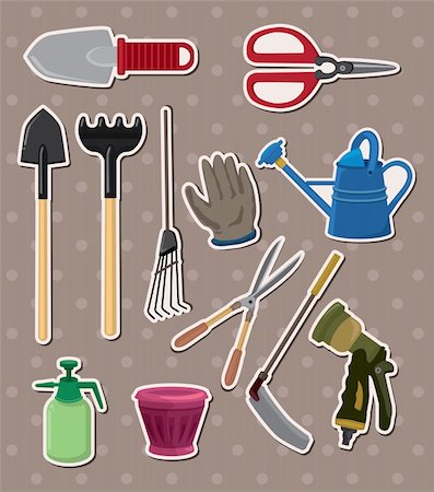 simsearch:400-05297250,k - gardening stickers Stock Photo - Budget Royalty-Free & Subscription, Code: 400-06099781