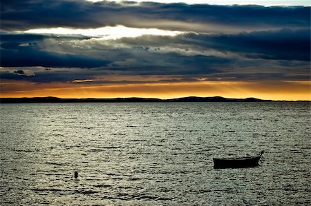 simsearch:400-07748817,k - Beautiful sunset above sea in Dalmatia, Zadar, Croatia Stock Photo - Budget Royalty-Free & Subscription, Code: 400-06099871