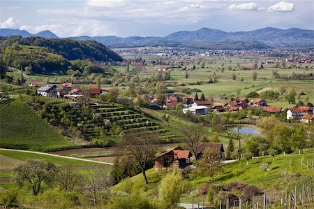 Green landscape of Zagorje region in Marija Bistrica Stock Photo - Budget Royalty-Free & Subscription, Code: 400-06099906