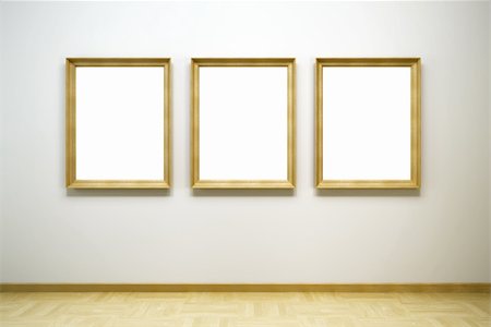 simsearch:400-04907463,k - blank frames in the gallery, 3d rendering Stock Photo - Budget Royalty-Free & Subscription, Code: 400-06090466