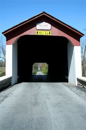 Van Sandt covered bridge in PA Stock Photo - Budget Royalty-Free & Subscription, Code: 400-06091355