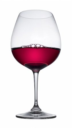 simsearch:400-04226436,k - Red wine glass with bubbles on white, isolated Stock Photo - Budget Royalty-Free & Subscription, Code: 400-06093623