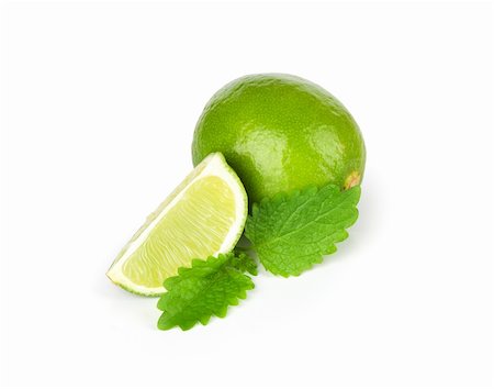 simsearch:400-04716078,k - Fresh ripe lime. Isolated on white background Stock Photo - Budget Royalty-Free & Subscription, Code: 400-06106748
