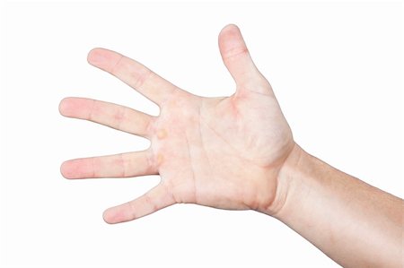 simsearch:400-04586134,k - Men's palm, hand, arm. On a white background. Stock Photo - Budget Royalty-Free & Subscription, Code: 400-06106908