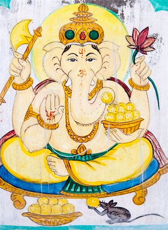 Ganesh is the Hindu elephant-headed God. Stock Photo - Budget Royalty-Free & Subscription, Code: 400-06107307