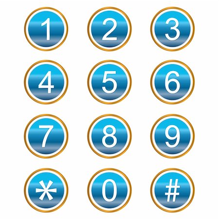 subtracting - Numbers web icons on a white background Stock Photo - Budget Royalty-Free & Subscription, Code: 400-06107908