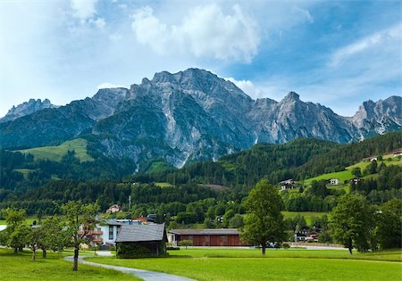 simsearch:400-05135647,k - Alps mountain country tranquil summer view (Austria). Stock Photo - Budget Royalty-Free & Subscription, Code: 400-06100348