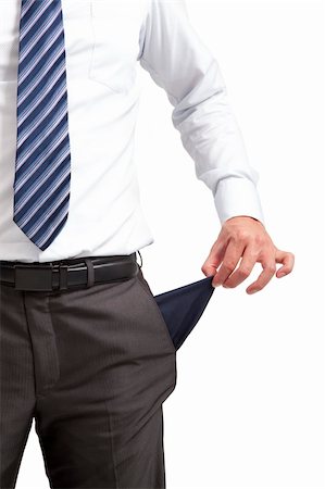 businessman pulling out  empty pocket Stock Photo - Budget Royalty-Free & Subscription, Code: 400-06100388
