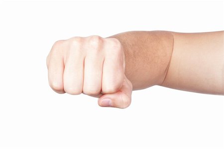 simsearch:400-06172579,k - Hand, fist, elbow. On a white background. Stock Photo - Budget Royalty-Free & Subscription, Code: 400-06100710