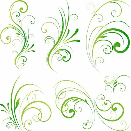 simsearch:400-05248524,k - Spring floral decorative swirls Stock Photo - Budget Royalty-Free & Subscription, Code: 400-06101041