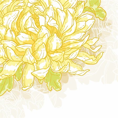 simsearch:400-06080543,k - Abstract romantic vector background with chrysanthemum. Stock Photo - Budget Royalty-Free & Subscription, Code: 400-06101928