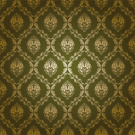 simsearch:400-05888512,k - Damask seamless floral pattern. Flowers on a red background. EPS 10 Stock Photo - Budget Royalty-Free & Subscription, Code: 400-06102091