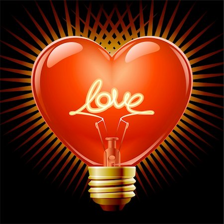 doing sex - Light bulb in the Shape of heart Foto de stock - Super Valor sin royalties y Suscripción, Código: 400-06103936