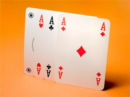 Three aces and jolly Stock Photo - Budget Royalty-Free & Subscription, Code: 400-06126853