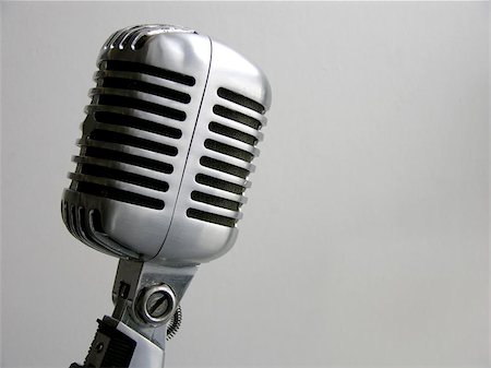 simsearch:400-04630784,k - The retro Shure "Elvis Mic" from the 50's. Stock Photo - Budget Royalty-Free & Subscription, Code: 400-06126881