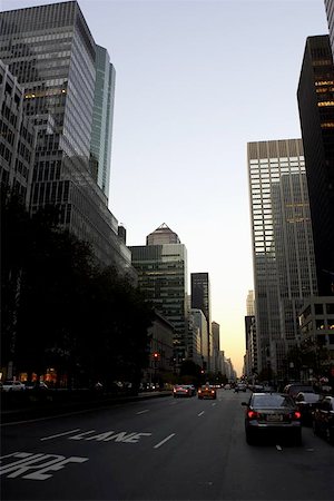 View down park avenue corner of 50th street, manhattan, new york, america, usa Stock Photo - Budget Royalty-Free & Subscription, Code: 400-06129325