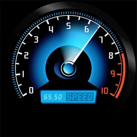 Speedometer - Colored Illustration, Vector Stock Photo - Budget Royalty-Free & Subscription, Code: 400-06135610