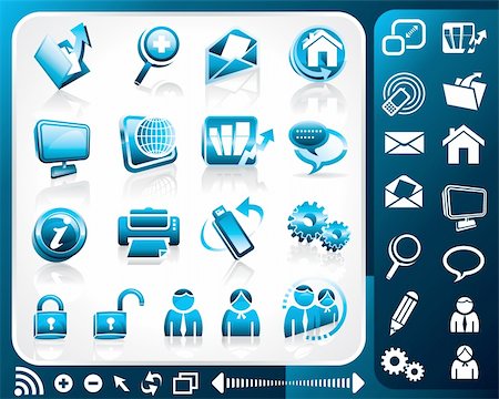 Icon set of internet Stock Photo - Budget Royalty-Free & Subscription, Code: 400-06136626
