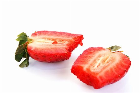 simsearch:400-05370991,k - Strawberries isolated on white background. Stock Photo - Budget Royalty-Free & Subscription, Code: 400-06136821