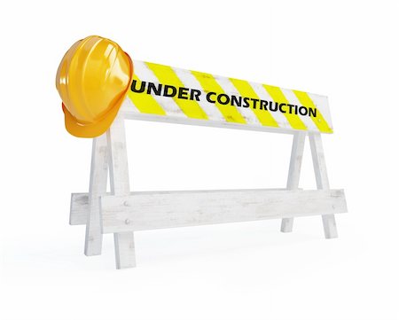 under construction helmet on a white background Stock Photo - Budget Royalty-Free & Subscription, Code: 400-06137398