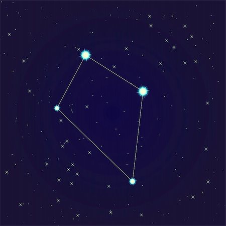 Constellation of libra on night starry sky Stock Photo - Budget Royalty-Free & Subscription, Code: 400-06137818