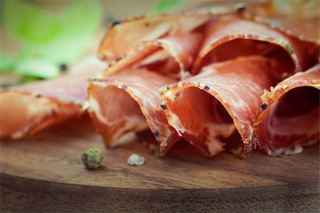 simsearch:400-06207145,k - Dried pork collar salami ham with herbs Stock Photo - Budget Royalty-Free & Subscription, Code: 400-06137813