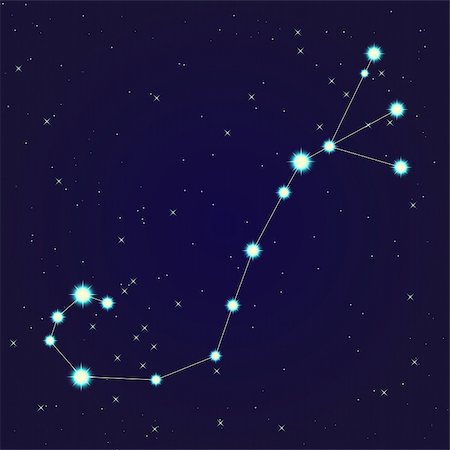 Constellation of scorpio on night starry sky Stock Photo - Budget Royalty-Free & Subscription, Code: 400-06137821