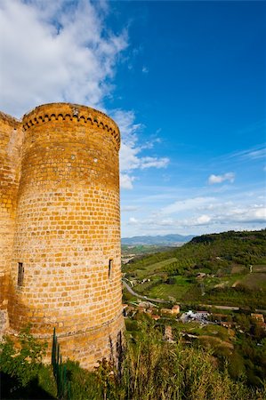 simsearch:400-05338054,k - Medieval Castle Orvieto over the Valley of Vineyards, Italy Stock Photo - Budget Royalty-Free & Subscription, Code: 400-06138592